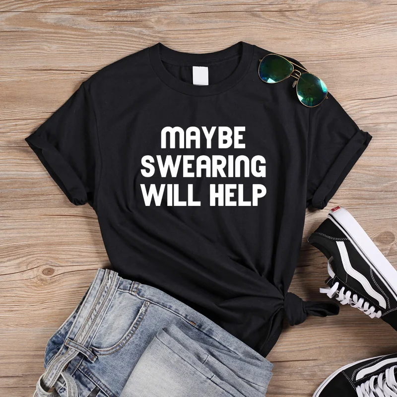 ONSEME Friends Футболка женская 90s Эстетическая одежда Swearing поможет буквенным принтом с