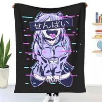 anime manga kawaii japanese anime manga fans throw blanket sherpa blanket bedding soft blankets