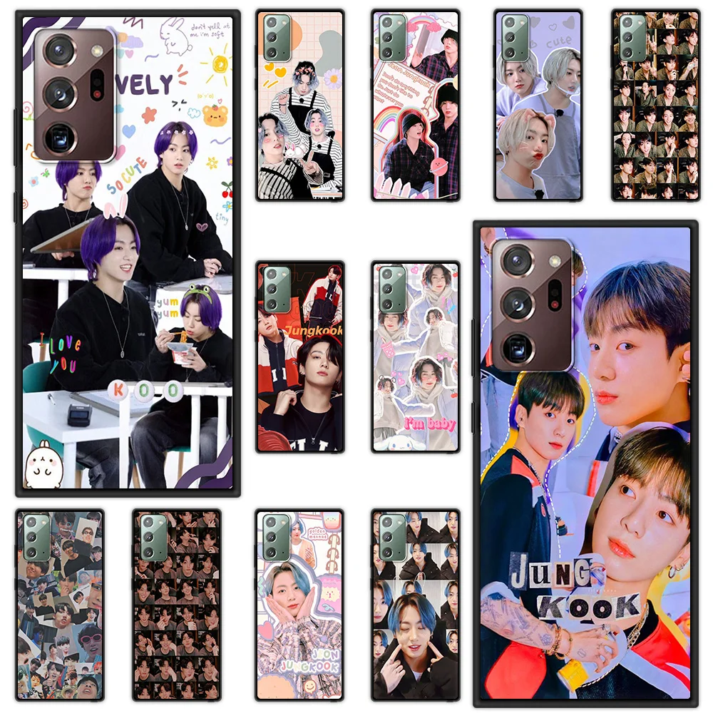 

Jeon Jungkook Luxury Soft Phone Case for Samsung Galaxy S20 FE S21 Ultra S10 S10E S9 S8 Note 20 10 Plus Lite Cover Shell TPU Bag