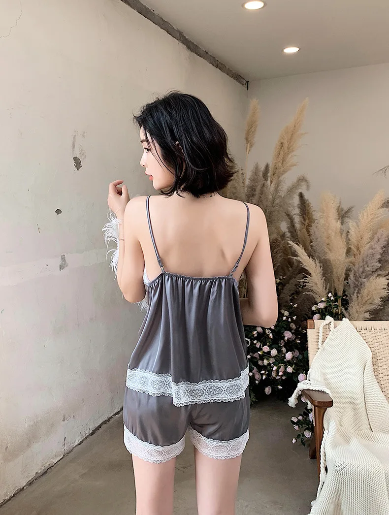 Сексуальная Очаровательная Женская подвязка шорты костюм пижама короткий