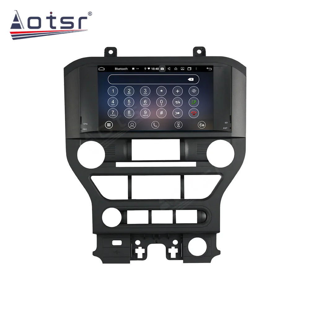 Android 10 0 Автомобильный GPS навигатор мультимедийный авто радио плеер для Ford Mustang 2015
