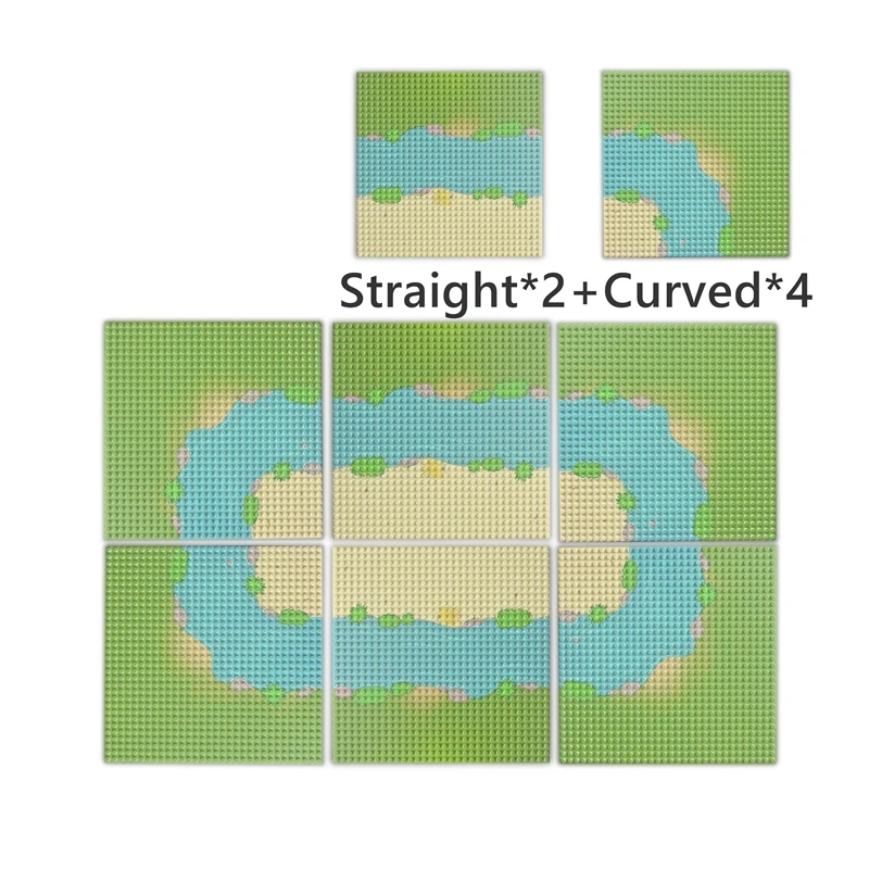 City Tree Plant Building Blocks Seaweed grass Bush Leaf bamboo Accessories island river base plate Compatible All Brands | Игрушки и