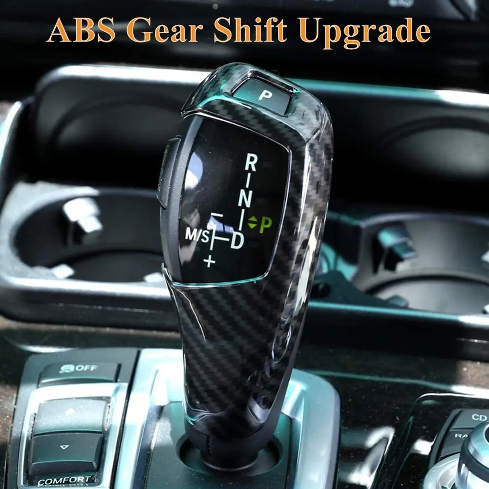 

Suitable for BMW E60 E70 X5 X6 abs carbon fiber style sticker car shift knob cover decoration