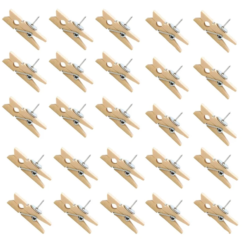 

50 шт., деревянные зажимы для творчества