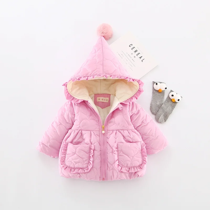 Новинка Детская куртка для девочек зимнее пальто новорожденных 6 мес. 3 лет Осень
