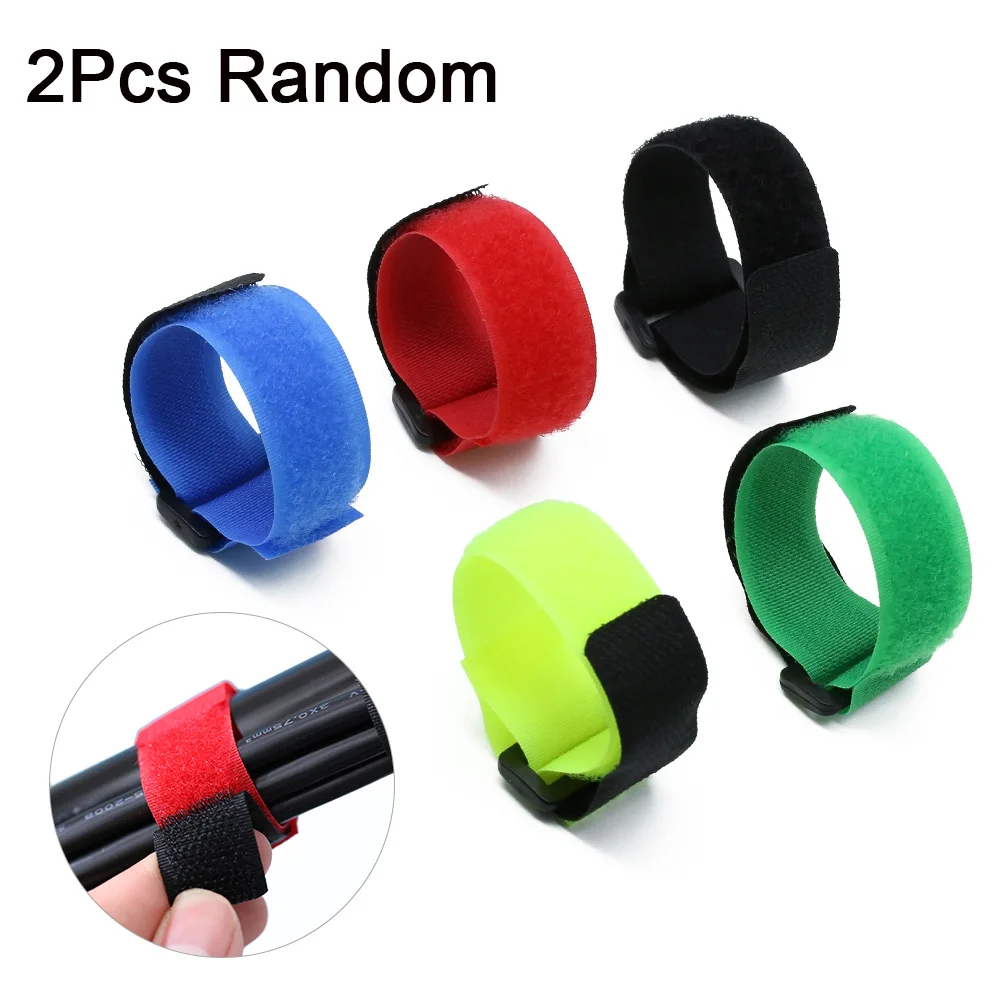 2 шт случайный цвет Нескользящая нейлоновая рыболовная удочка стяжка крепкий