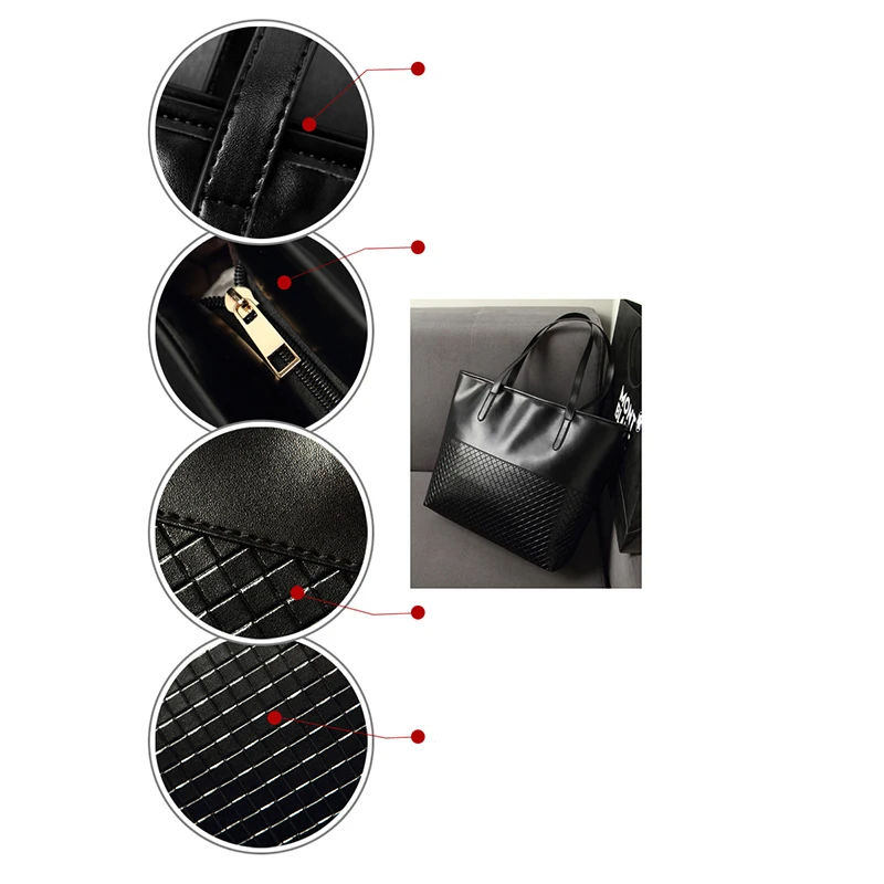 SMOOZA Женская Большая вместительная сумка женская Высококачественная мягкая