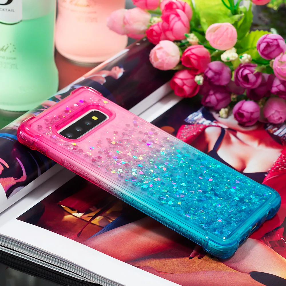 Soft TPU Case for Galaxy S20 Ultra Note 10 Plus S10 Lite A01 A21 A51 A71 A81 A91 A7 A9 2018 Phone Cover Gradient Quicksand Shell | Мобильные