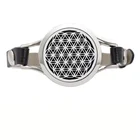 Браслет из нержавеющей стали с аромадиффузором, 30 мм, регулируемое эфирное масло браслет для ароматерапии для женщин и мужчин