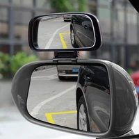 new 1pc 360 degree adjustable wide angle side rear mirrors blind spot glass frameless car rearview reversing auxiliary mirror