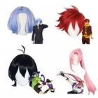 Аниме skспериlanga парик для косплея синий Miya черные короткие прямые волосы муллет термостойкие SK8 the Infinity SK Eight