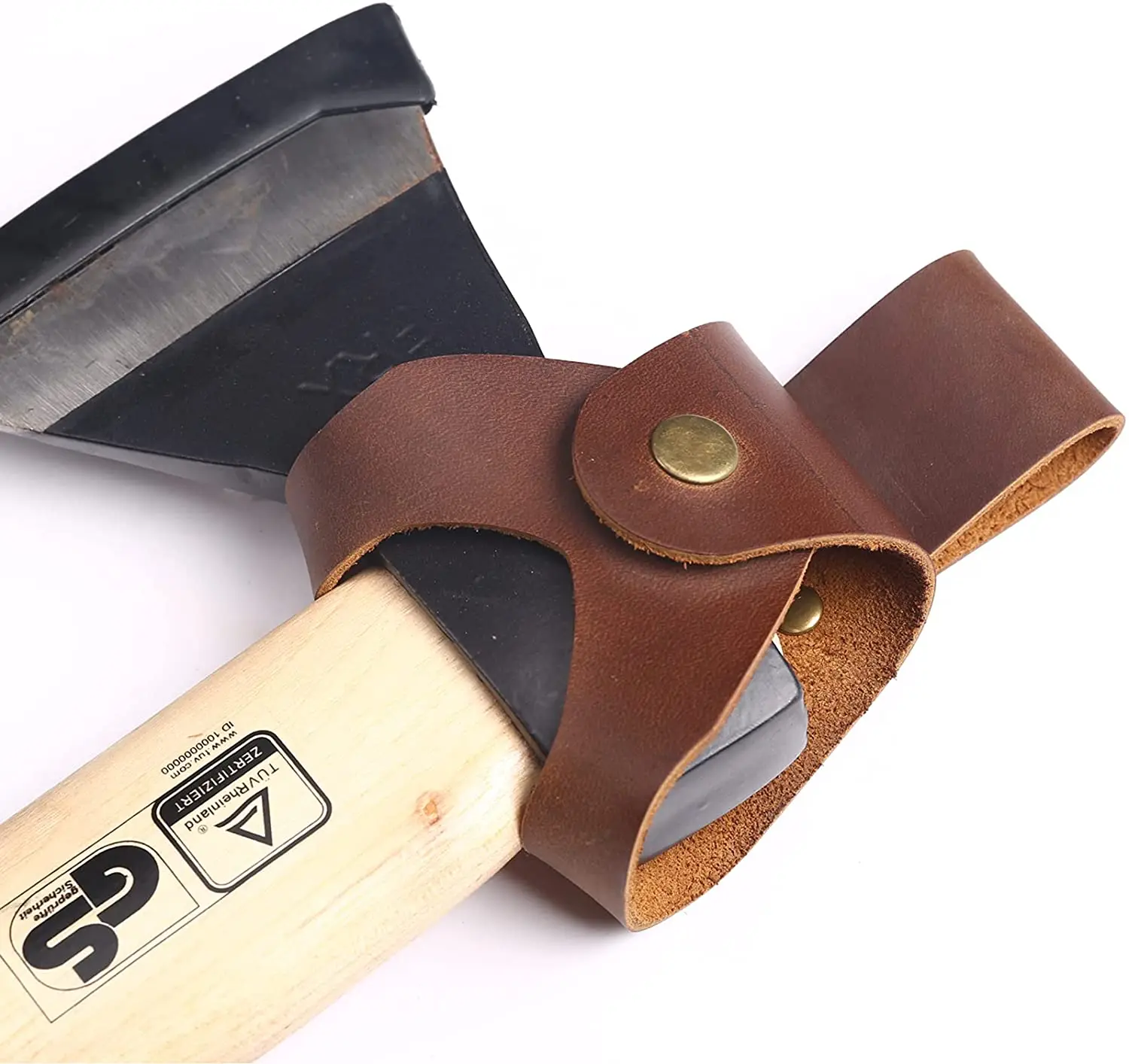 Кожаная кобура для топора кожаная Петля ремня винтажный кожаный Открытый Чехол