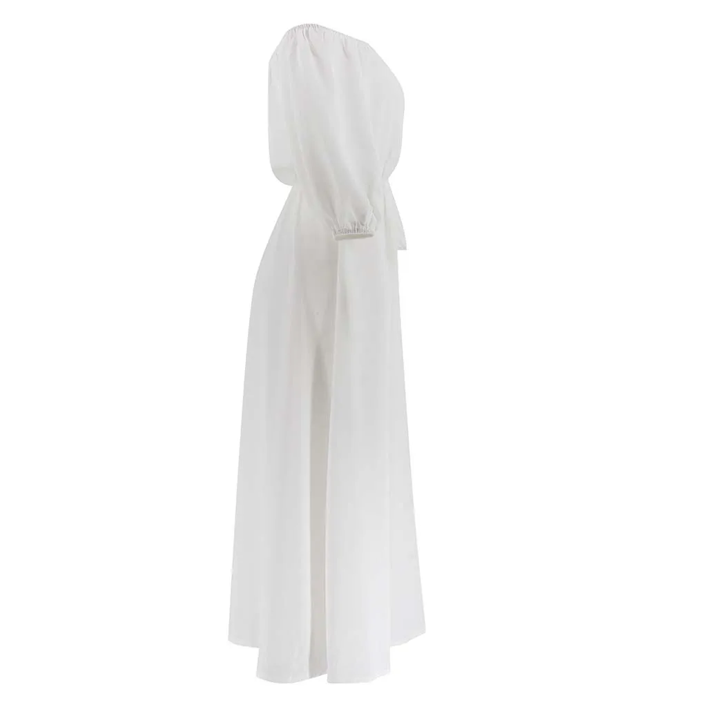 Женское однотонное кружевное платье в стиле пэчворк с рукавом три четверти