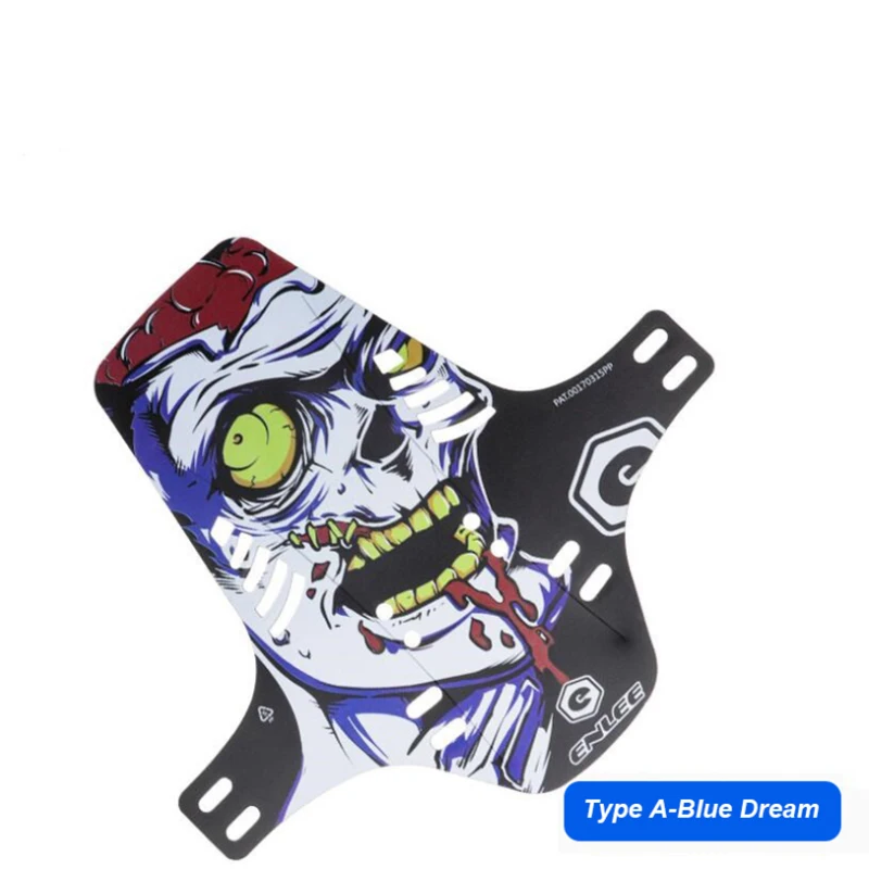 Брызговик для велосипеда PP5 цветной мягкий гибкий водонепроницаемый с 6 стяжками