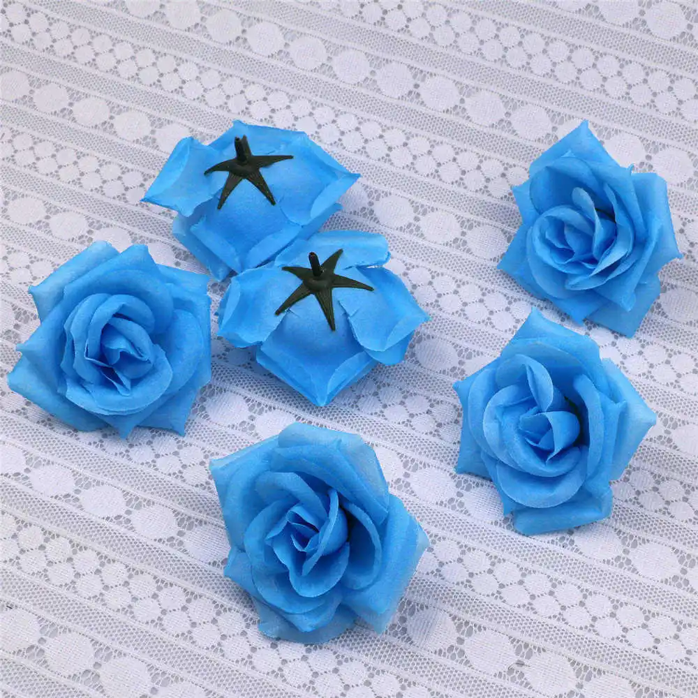 Искусственные цветы искусственные шелковые розы 10 шт. 8 см цветочные композиции