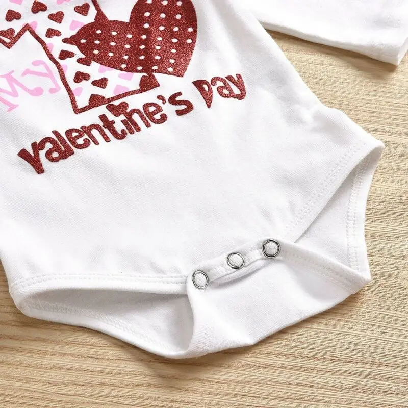 Комплект одежды для новорожденных девочек белый комбинезон с длинным рукавом и