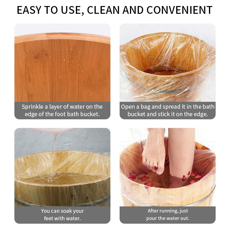 200 шт домашняя Ванна сумка-бассейн санитарный уход за кожей педикюр спа легкий