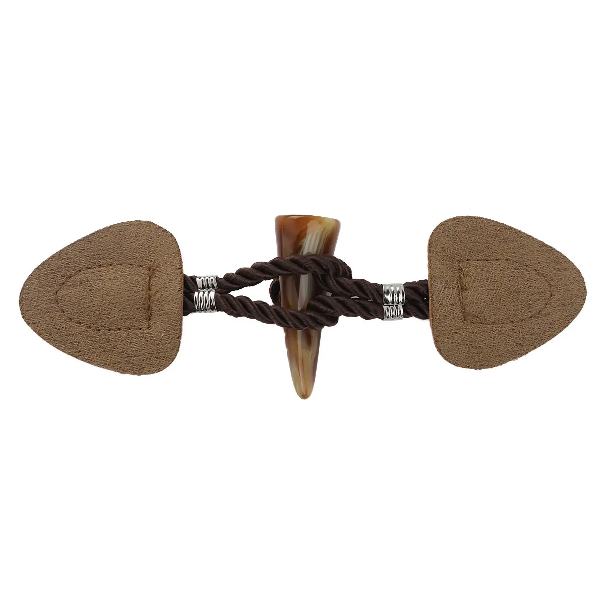 4 пары винтажных переключателей из искусственной кожи с пуговицами смолы