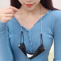 minimalist style bead chain glasses chain face mask holder lanyard neck chain strap cord string necklace retainer adult