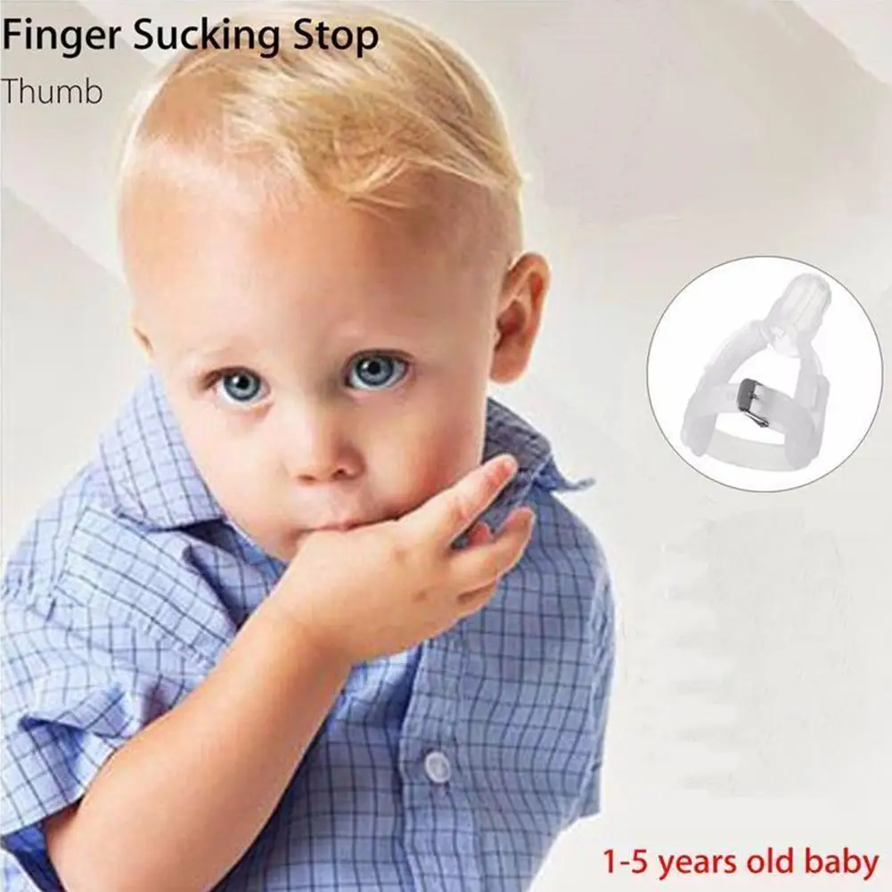 

Non-toxic Silicone Baby Nipple Thumb Finger Sucking Kit Bite Treatment Sucking Thumb Stop Correction Guard Finger Stop V3z3