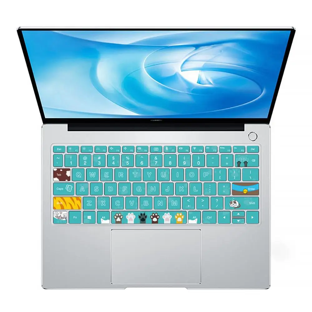 

Чехол для клавиатуры ноутбука Huawei X Pro, 14 дюймов, защитная кожа, силикон, цветная мультяшная пленка, макет США, новый дизайн