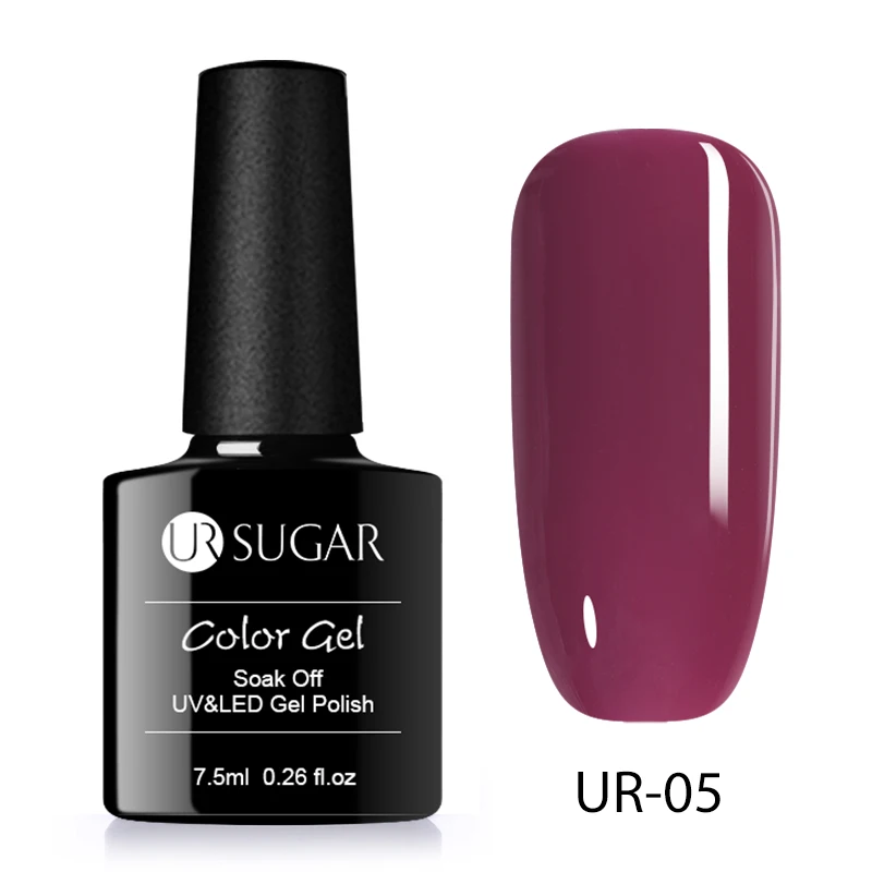 Ur Sugar, набор для ногтей, гель для ногтей, лак Bling Прозрачный Блеск Гель-лак 3D удлинитель для ногти Ложные Советы Гибридный постоянный гель - Цвет: 23