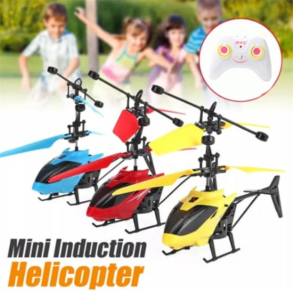 

Mini Fun RC Aircraft Helicopter Kids Flying Toy With Light Charging Aircraft Remote Control Plane Two-way Suspension Helicopter