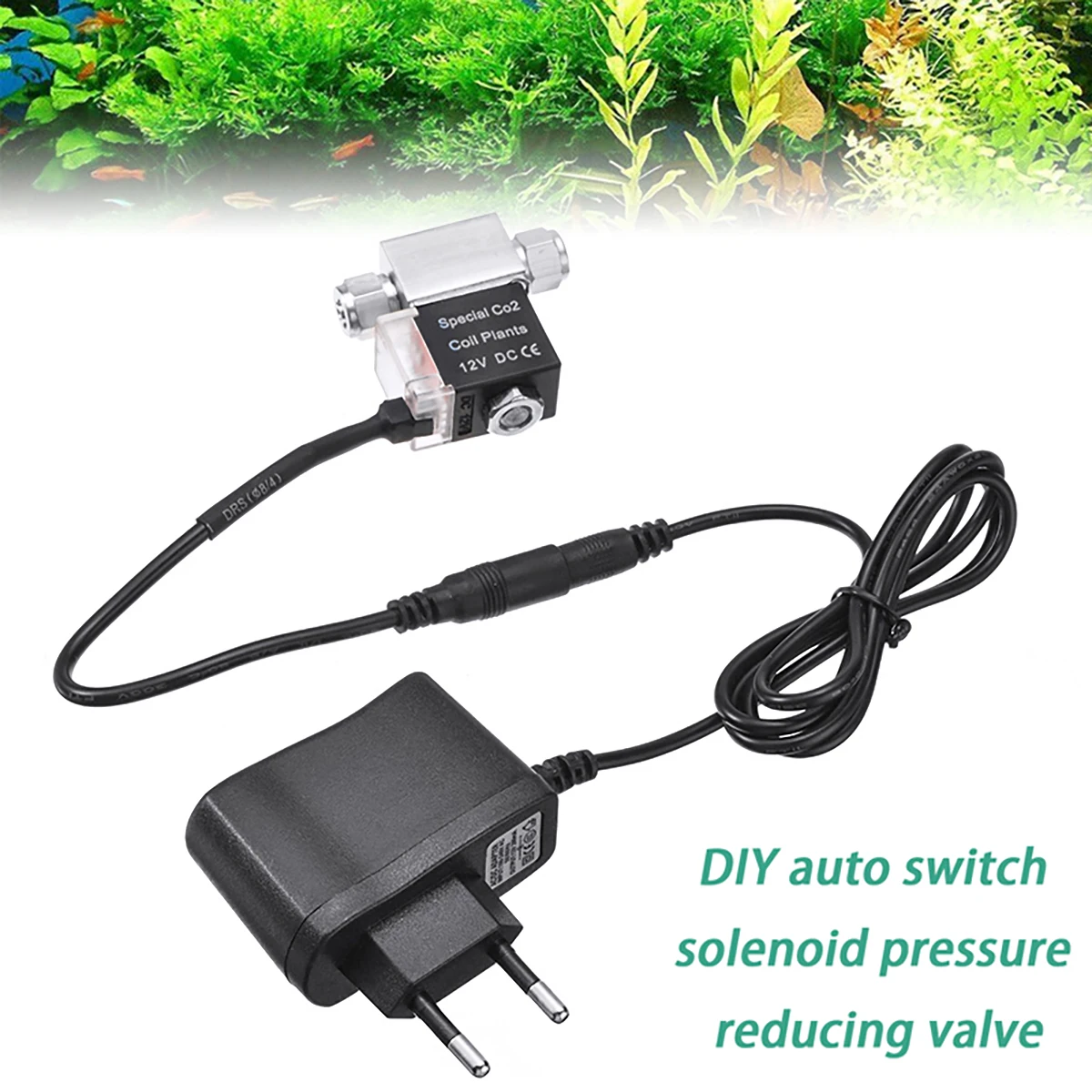 

Aquarium 12V CO2 Magnetic Solenoid Valve Regulator Low Temperature Aquarium Fish Tank Electric Night Time Cut Off Valve