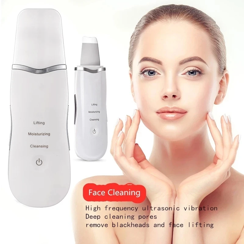 

Ultrasonic Exfoliating Electric Skin Scrubber Black Dot Pimple Remove Face Peeling Tools Skin Care Face Moisturizing Machine