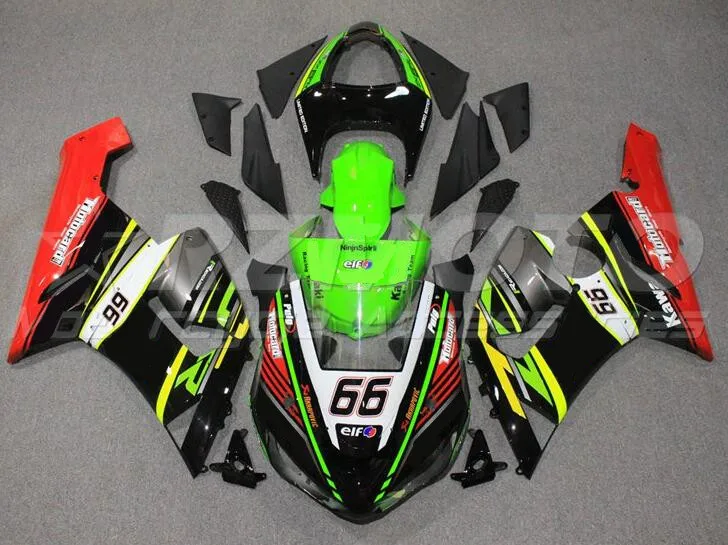 

Новый ABS весь мотоцикл велосипед обтекатели комплект подходит для Kawasaki Ninja ZX-6R 2005 2006 05 06 636 кузов, классный комплект: 66