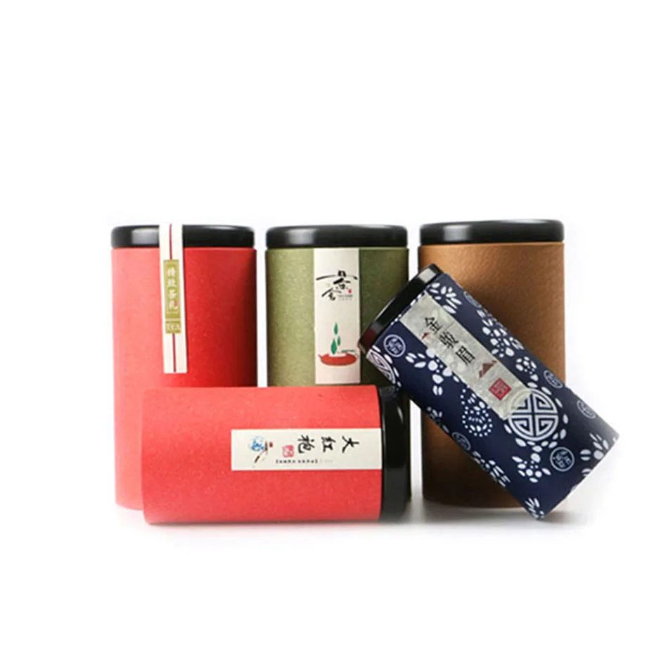 Звезда для упаковки чая упаковка канистра печать чай цилиндр картон