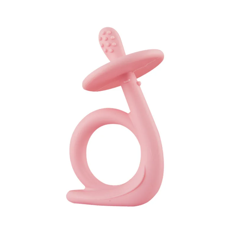 

Baby Teether Three-dimensional Snail Silicone Molar Stick Toy Baby Soothing Teether Children Anti-Eating Hand Bites Chewing