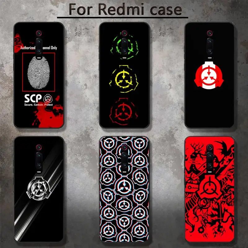 

Scp Special Containment Logo Phone Cases for RedMi 5 5plus 6 Pro 6A S2 4X GO 7A 8A 7 8 9 K20 case