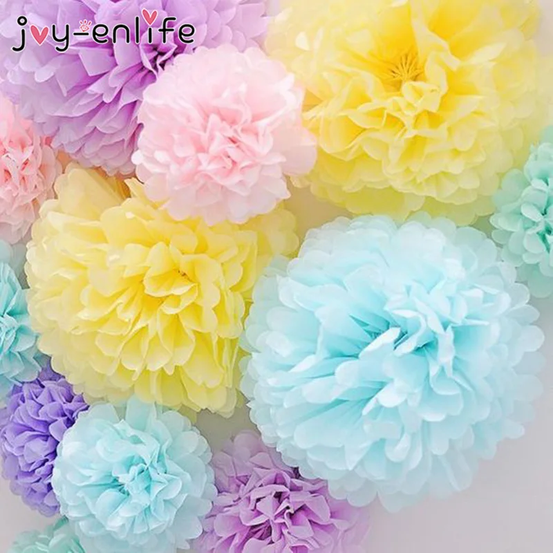 JOY ENLIFE 1 шт. 30 см (12 дюймов) бумажные помпоны для детской душа цветы свадьбы дня