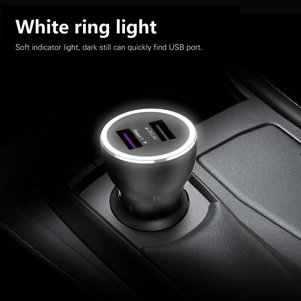 Быстрая зарядка 3 0 36 Вт QC автомобильное зарядное устройство для samsung S10 9