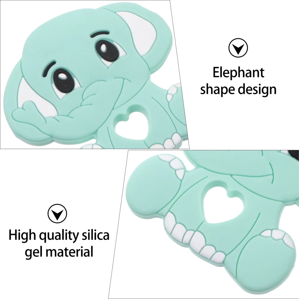 

1Pc Baby Cartoon Teether Durable Silicone Molar Plaything Teether Chain for Baby