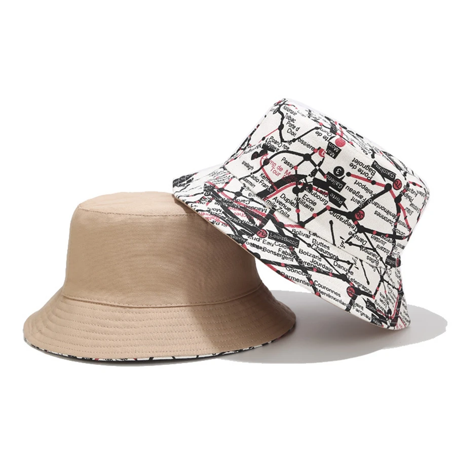 Двусторонняя панама с граффити для мужчин и женщин уличная модная в стиле хип хоп