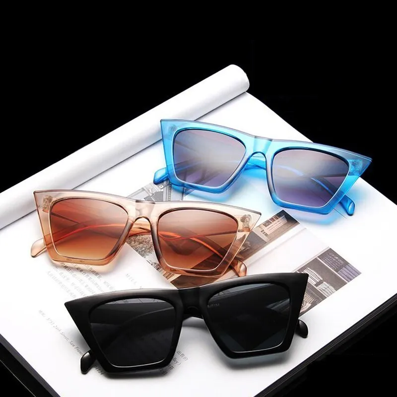 

New Sexy Cat Eye Sunglasses European and American Fashion Retro Sunglasses Unique Design Ladies Glasses Fashion Items