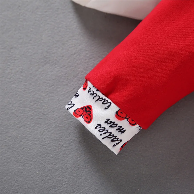 

3Pcs Outfits Set Baby My First Letter Valentine's Day Print Long Sleeves Romper Heart Print Pants Hat Infant Boys Girls 0-12 M