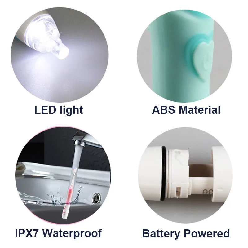 Seago Детская электрическая зубная щетка светодиодный светильник умные