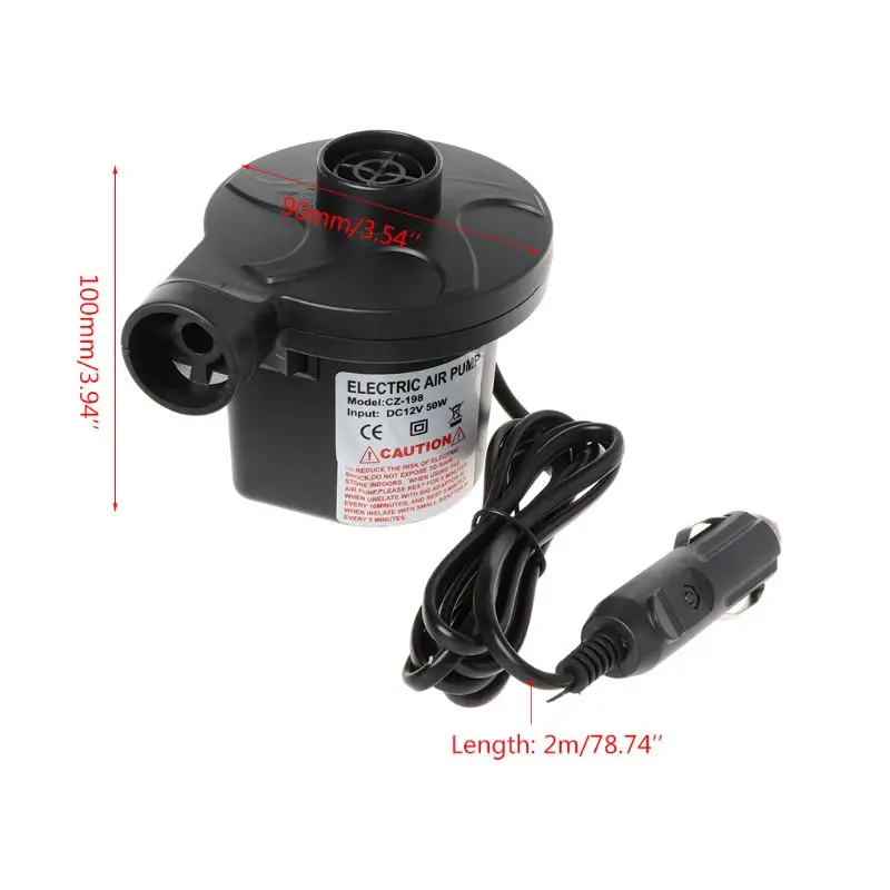 Электрический воздушный насос портативный надувной для матрасов надувных лодок