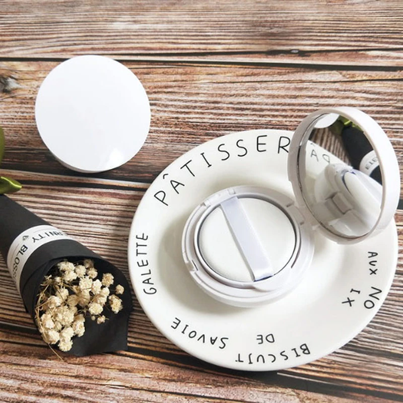15ml Empty DIY Air Cushion Puff Box BB Cream Container Dressing Case with Sponge Powder and Mirror Travel Kit | Красота и здоровье