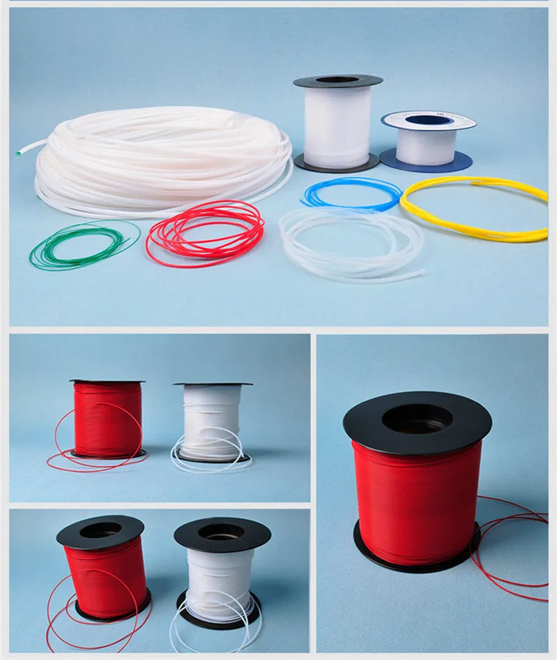 PTFE трубы мягкие капиллярные тонкие трубы изоляция антикоррозионная втулка ID 0,3 мм 3 мм 4 мм 5 мм 6 мм 7 мм 8 мм 9 мм 11 мм 20 мм белый