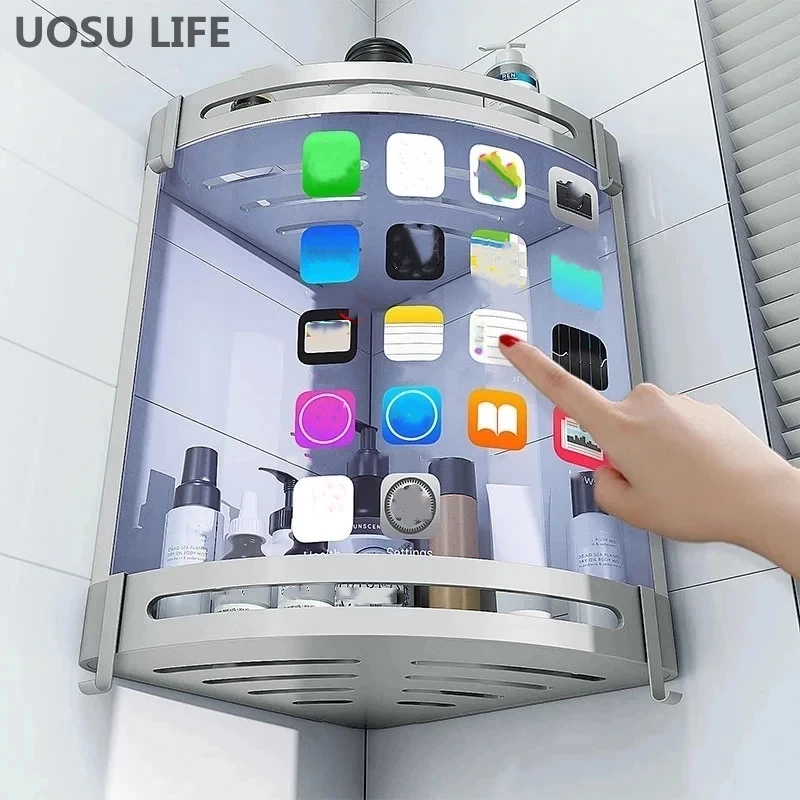 

Bathroom Shelves Perforation-free WC Dresser Triangle Storage Rack Storage Rack Wall-mounted Shampoo Rack Bathroom Accessories