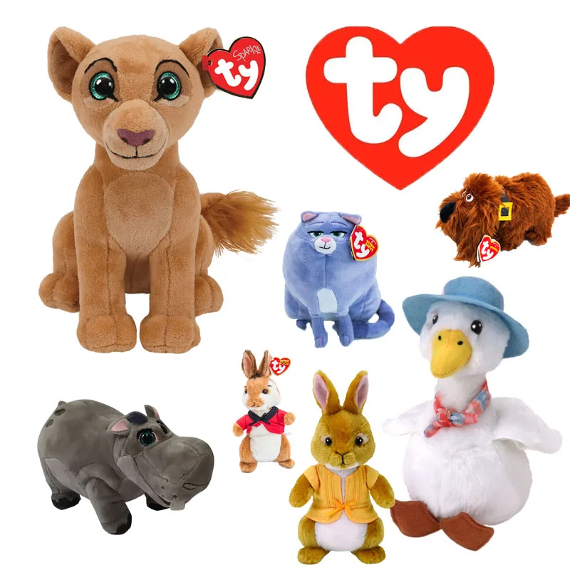 

Ty Beanie Big Eyes Anime Doll Simba Nala Scar Olaf Sven Ferdinand Lupe Dumbo Plush Toy Lion Elephant Child Birthday Gift 15CM