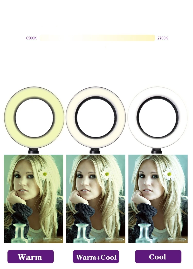 Кольцевой светильник для селфи со штативом 10 дюймов | Электроника