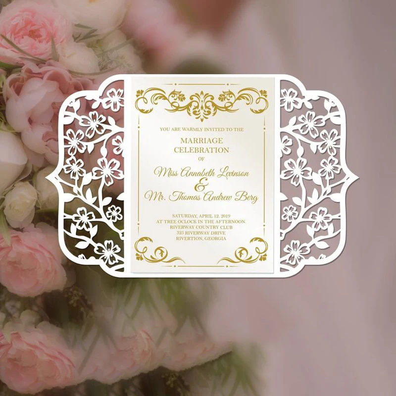 Металлические пресс формы цветок Свадебное приглашение Скрапбукинг для