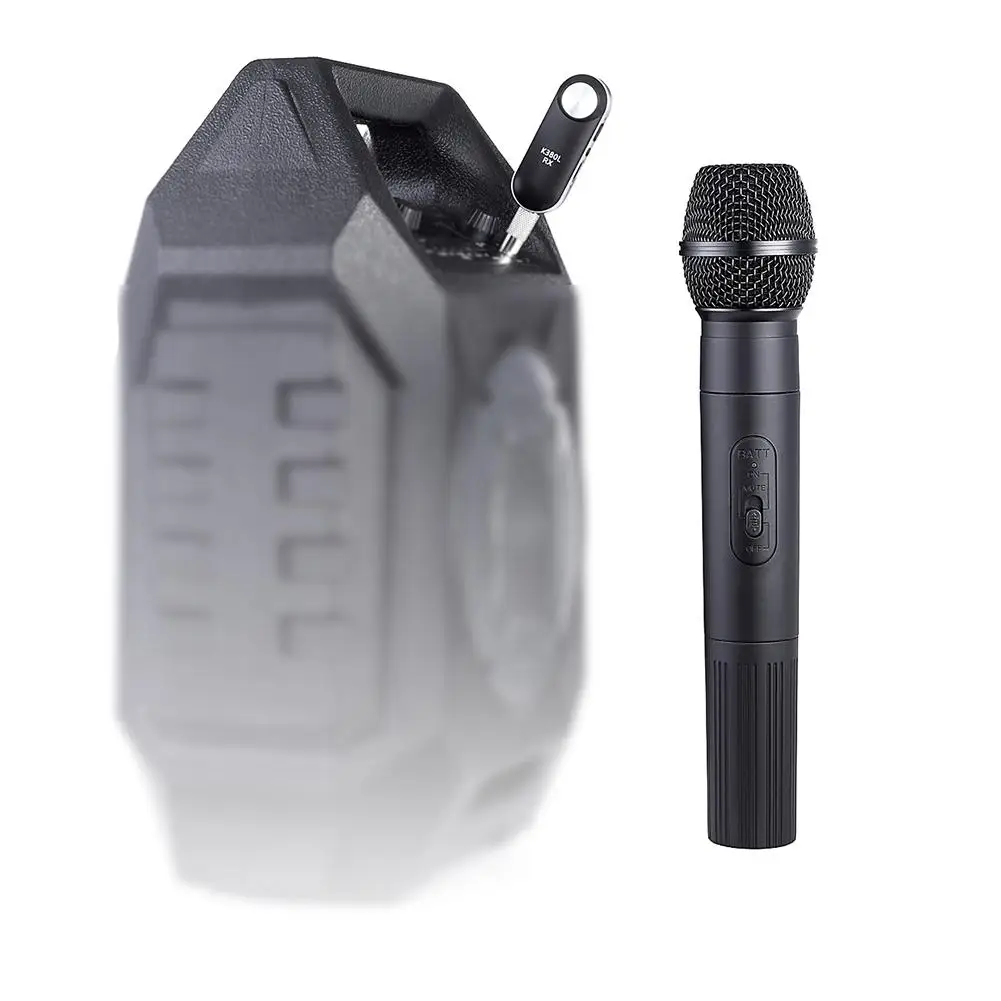 Высококачественный K380L Ручной беспроводной микрофон 15 м Диапазон приема для