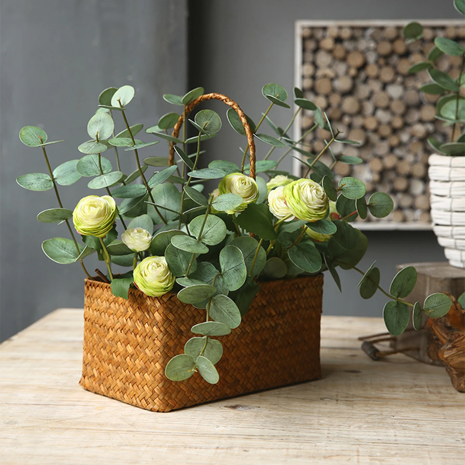 Искусственный эвкалипт ветки завод Искусственные цветы винограда настоящие на