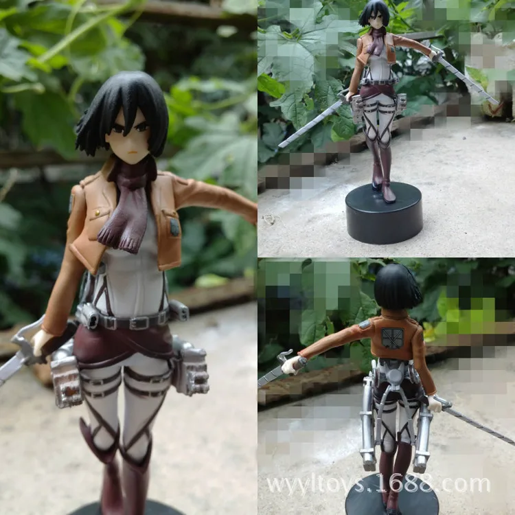 

Attack On Titan Mikasa Ackerman 4.5" PVC Figure NO BOX Japanese Anime